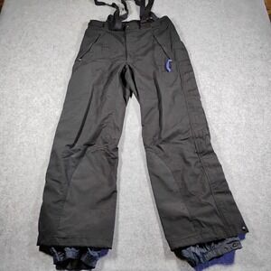 Patagonia Mens Black Ski Snowboard Pants Suspenders 32 Reg